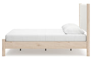 Cadmori Two - tone Queen Upholstered Platform Bed - DMV FurnitureQueen Bed