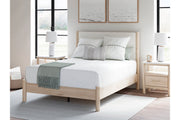 Cadmori Two - tone Queen Upholstered Platform Bed - DMV FurnitureQueen Bed