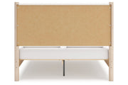 Cadmori Two - tone Queen Upholstered Platform Bed - DMV FurnitureQueen Bed
