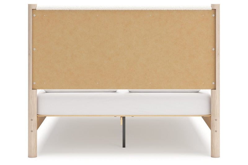 Cadmori Two - tone Queen Upholstered Platform Bed - DMV FurnitureQueen Bed