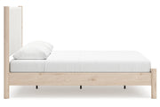 Cadmori Two - tone Queen Upholstered Platform Bed - DMV FurnitureQueen Bed