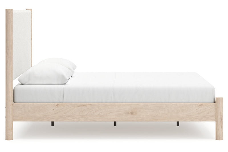 Cadmori Two - tone Queen Upholstered Platform Bed - DMV FurnitureQueen Bed