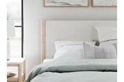 Cadmori Two - tone Queen Upholstered Platform Bed - DMV FurnitureQueen Bed