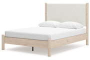 Cadmori Two - tone Queen Upholstered Platform Bed - DMV FurnitureQueen Bed