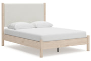 Cadmori Two - tone Queen Upholstered Platform Bed - DMV FurnitureQueen Bed