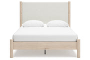 Cadmori Two - tone Queen Upholstered Platform Bed - DMV FurnitureQueen Bed