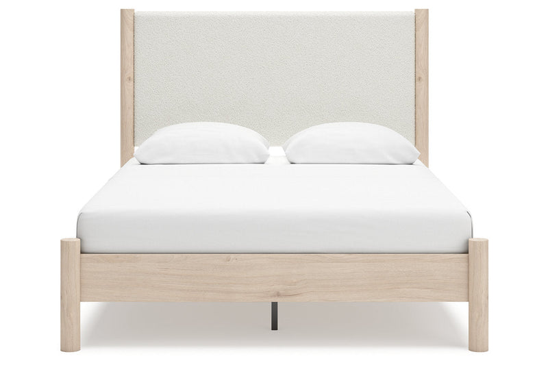 Cadmori Two - tone Queen Upholstered Platform Bed - DMV FurnitureQueen Bed