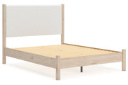 Cadmori Two - tone Queen Upholstered Platform Bed - DMV FurnitureQueen Bed
