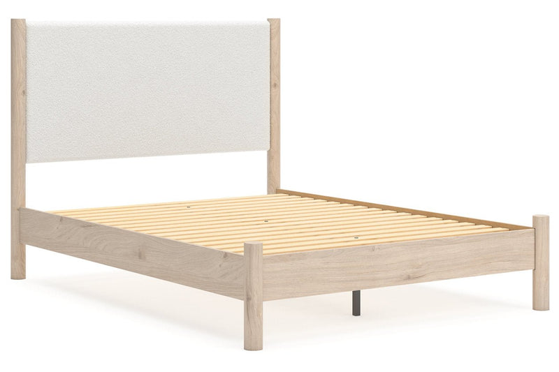 Cadmori Two - tone Queen Upholstered Platform Bed - DMV FurnitureQueen Bed