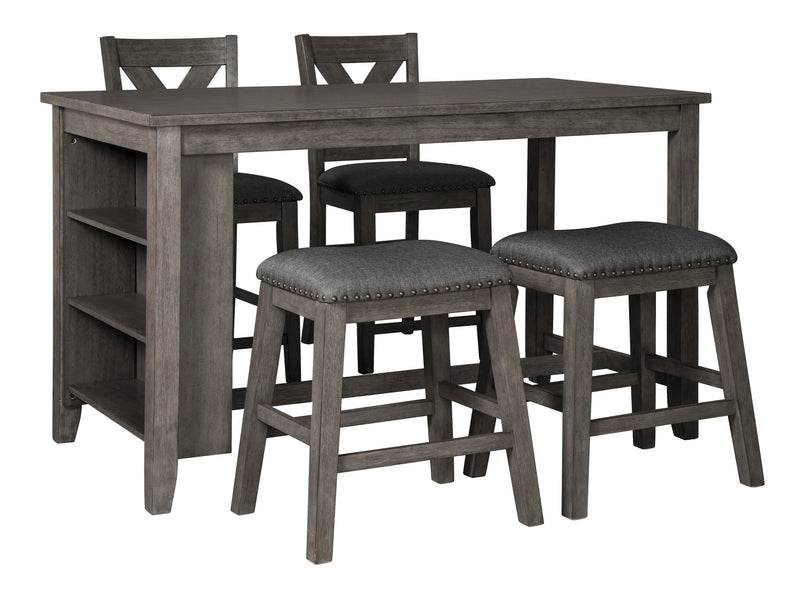 Caitbrook Gray 5 - Piece Counter Height Set - DMV FurnitureCounter Height Set