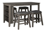 Caitbrook Gray 5 - Piece Counter Height Set w/ Stools - DMV FurnitureCounter Height Set