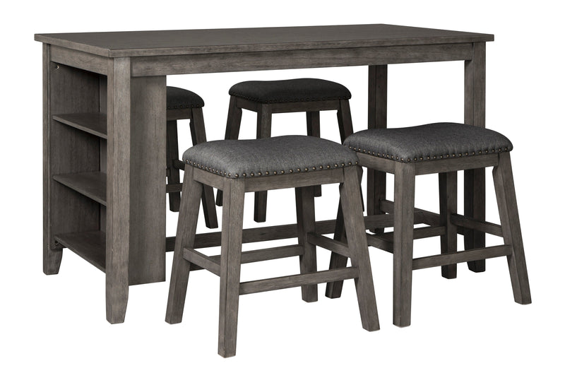 Caitbrook Gray 5 - Piece Counter Height Set w/ Stools - DMV FurnitureCounter Height Set