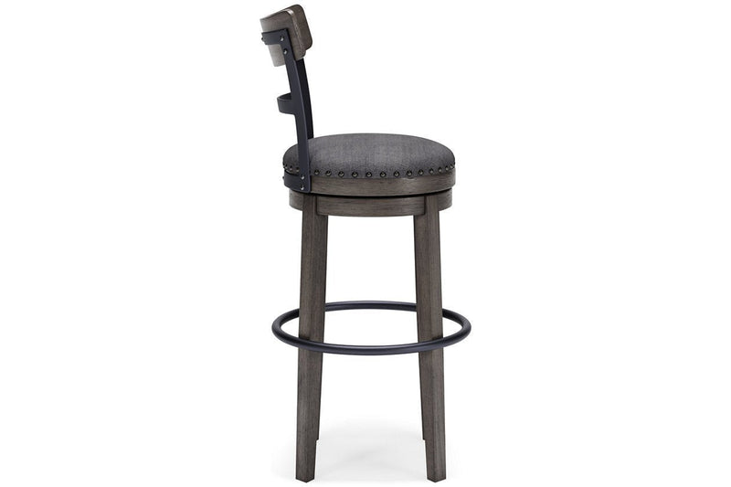 Caitbrook Gray Bar Height Bar Stool - DMV FurnitureBarstool