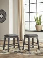 Caitbrook Gray Counter Height Upholstered Bar Stool (Set of 2) - DMV FurnitureBarstool