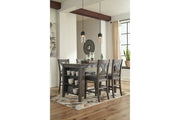 Caitbrook Gray Counter Height Upholstered Bar Stool (Set of 2) - DMV FurnitureBarstool
