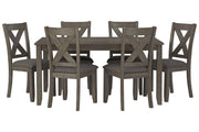 Caitbrook Gray Dining Table and Chairs (Set of 7) - DMV FurnitureDining Table
