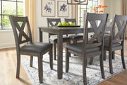 Caitbrook Gray Dining Table and Chairs (Set of 7) - DMV FurnitureDining Table