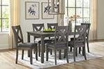 Caitbrook Gray Dining Table and Chairs (Set of 7) - DMV FurnitureDining Table