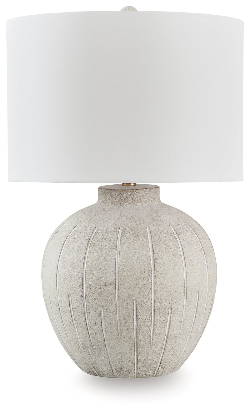 Calbert Warm Gray Table Lamp - L235824