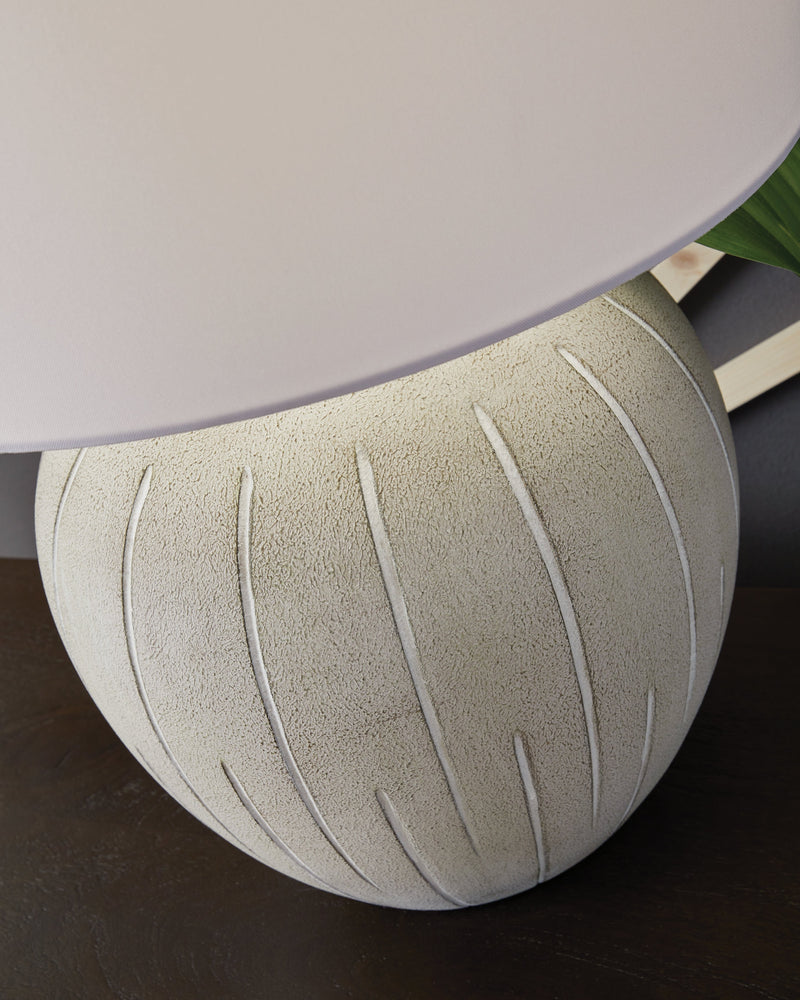 Calbert Warm Gray Table Lamp - L235824