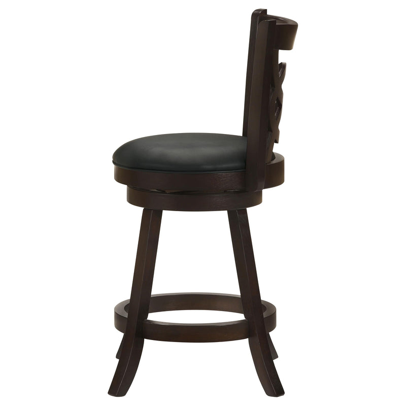 Calecita Wood Swivel Counter Stool Cappuccino (Set of 2) - 101929