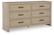 Calmoro California King Bookcase Bed with Dresser and Nightstand in Gray - PKG021402