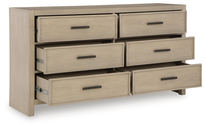 Calmoro California King Bookcase Bed with Dresser and Nightstand in Gray - PKG021402
