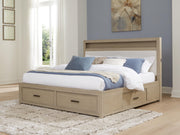 Calmoro Gray California King Bookcase Bed - B602B9