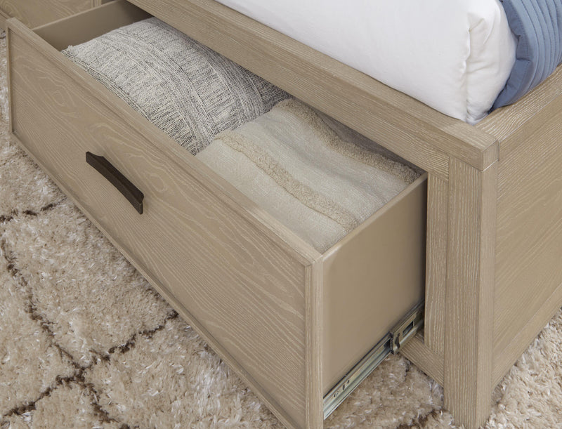 Calmoro Gray California King Bookcase Bed - B602B9