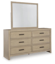 Calmoro Gray Dresser and Mirror - B602B1