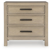 Calmoro King Bookcase Bed with Mirrored Dresser and 2 Nightstands in Gray - PKG021325
