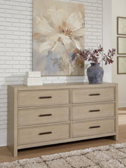 Calmoro King Bookcase Bed with Mirrored Dresser in Gray - PKG021324
