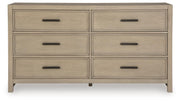 Calmoro Queen Bookcase Bed with Dresser and Nightstand in Gray - PKG021323