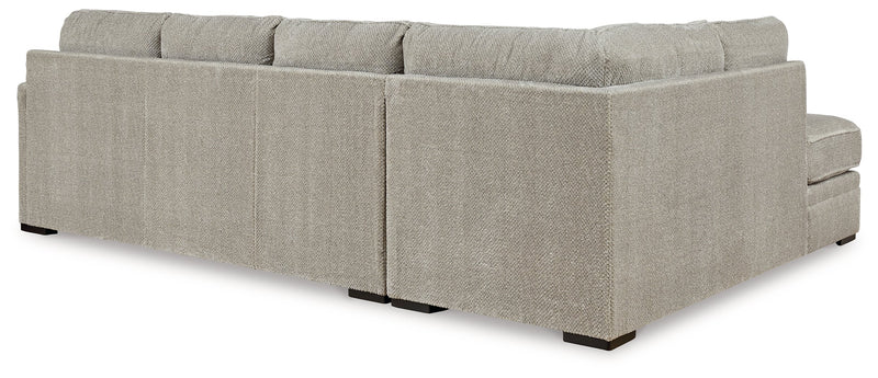 Calnita 2-Piece Sectional with Ottoman in Sisal - PKG015792