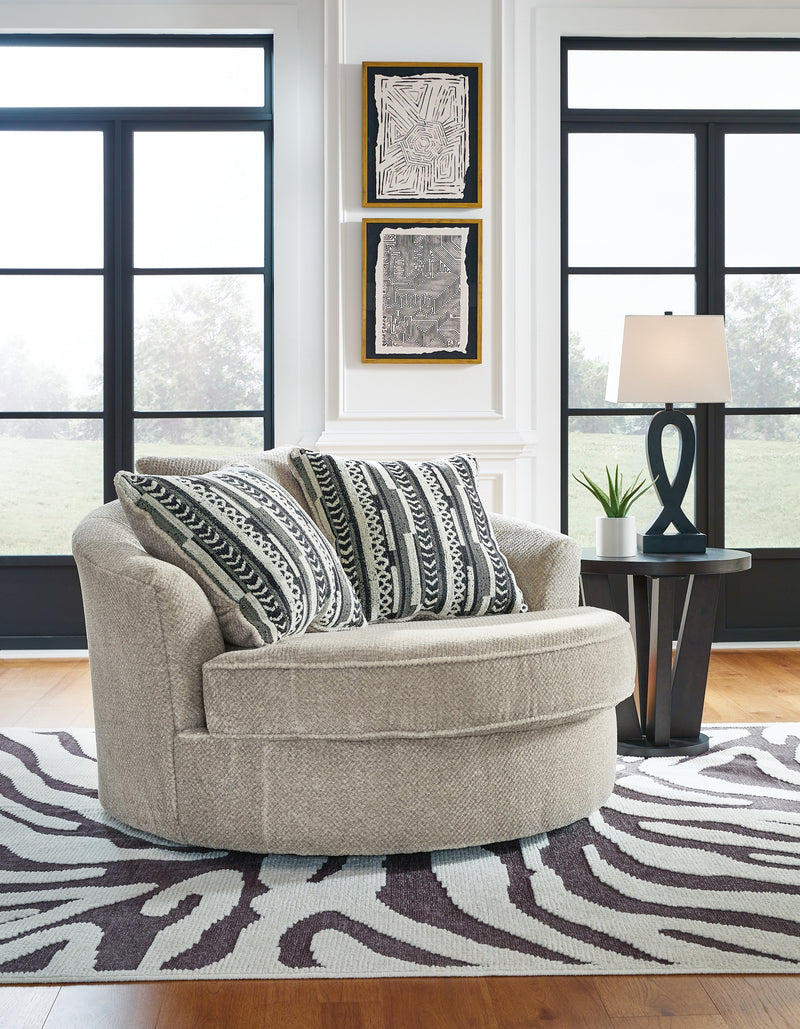 Calnita Oversized Swivel Accent Chair - DMV FurnitureChair