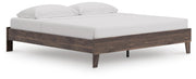 Calverson Brown King Platform Bed - EB3660-114