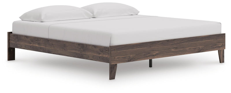 Calverson Brown King Platform Bed - EB3660-114