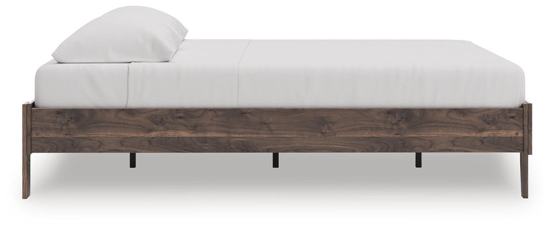 Calverson Brown King Platform Bed - EB3660-114