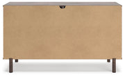 Calverson Full Panel Headboard, Dresser and Chest in Mocha - PKG017841