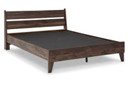 Calverson Mocha Full Panel Platform Bed - DMV FurnitureFull Bed