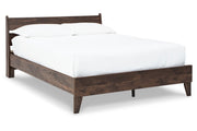 Calverson Mocha Queen Panel Platform Bed - DMV FurnitureQueen Bed