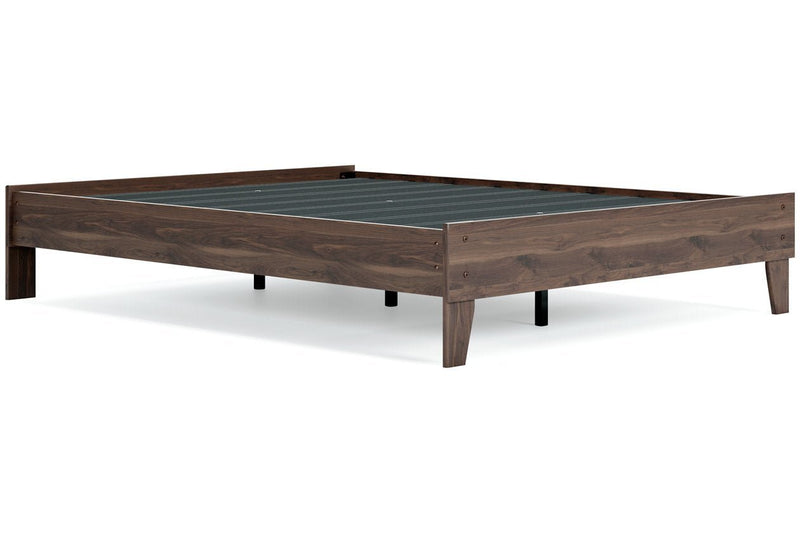 Calverson Mocha Queen Platform Bed - DMV FurnitureQueen Bed
