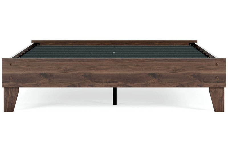 Calverson Mocha Queen Platform Bed - DMV FurnitureQueen Bed