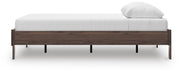 Calverson Queen Platform Bed, Dresser and Chest in Mocha - PKG017852