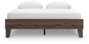 Calverson Queen Platform Bed, Dresser, Chest and Nightstand in Mocha - PKG017853