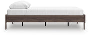 Calverson Queen Platform Bed, Dresser, Chest and Nightstand in Mocha - PKG017853