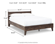 Calverson Queen Platform Bed with 2 Nightstands in Mocha - DMV FurnitureBedroom Set