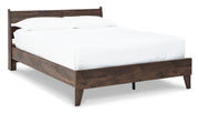 Calverson Queen Platform Bed with 2 Nightstands in Mocha - DMV FurnitureBedroom Set