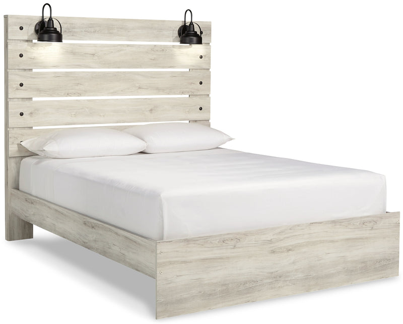 Cambeck Queen Panel Bed with Dresser in Whitewash - PKG003063
