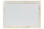 Cambeck Whitewash Bedroom Mirror - DMV FurnitureMirror